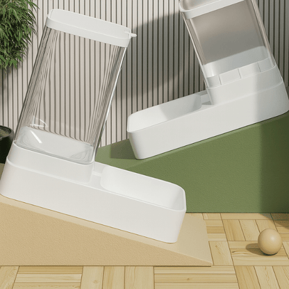 Distributeur eau et croquettes pour chat antidérapant stable anti renversement - Essentiel Félin™