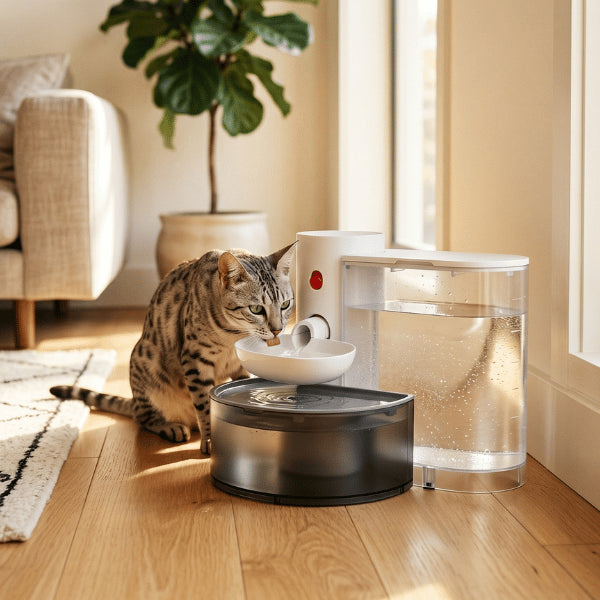 Distributeur eau pour chat favorisant une hydratation saine quotidienne durable