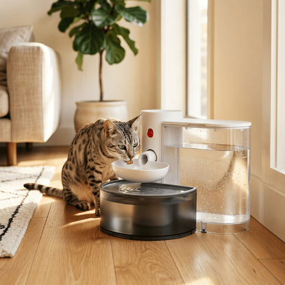 Distributeur eau pour chat favorisant une hydratation saine quotidienne durable