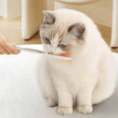 Distributeur Nourriture Chat - MeowSpoon™ - Blanc - Mon Amour de Chat