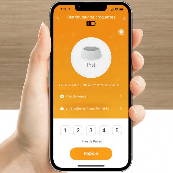 Distributeurs croquettes connecté application mobile gestion repas à distance CroqLink™
