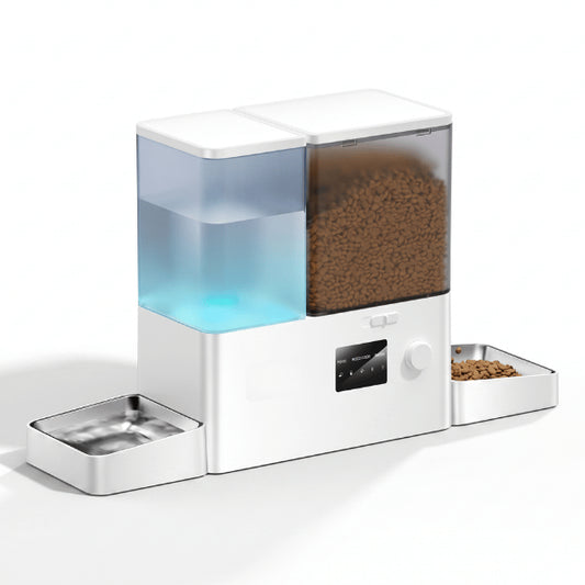 Distributeurs nourriture pour chats automatique station complète eau et croquettes autonome
