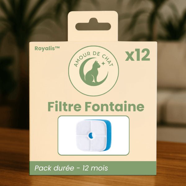 Filtre distributeur eau chat pack durée par 12 pour distributeur Royalis™