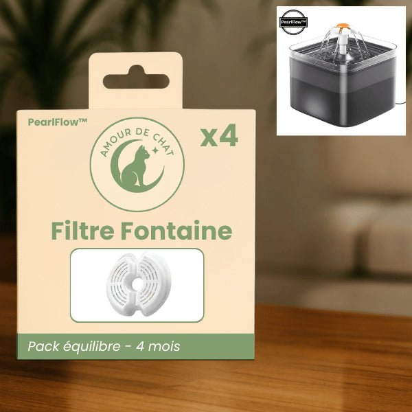 Filtre filtre eau chat pack complet compatible fontaine PearlFlow™