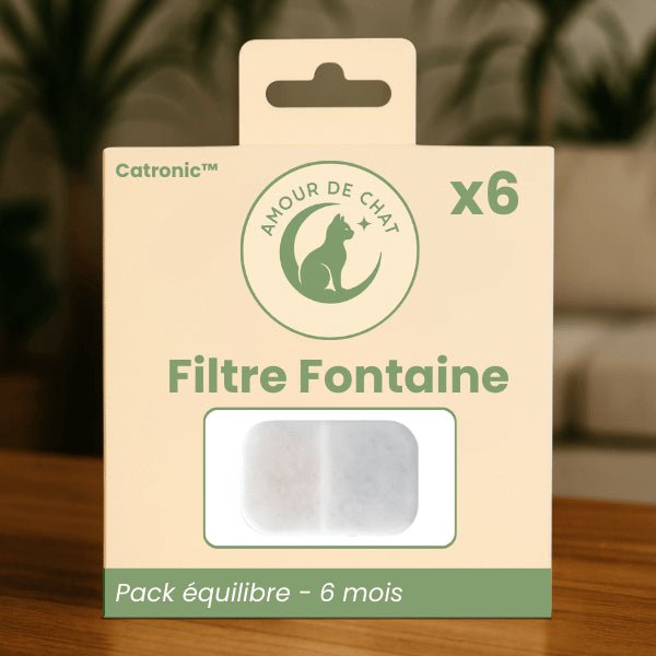 Filtre fontaine à chat pack équilibre pour 6 mois eau propre fontaine Catronic™