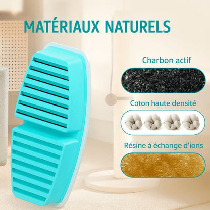 Filtre fontaine a eau pour chat en matériaux naturels pour une meilleure santé féline