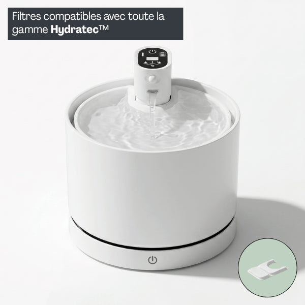 Filtre fontaine chat compatible avec toute la gamme fontaine à eau pour chat céramique sans fil Hydratec™