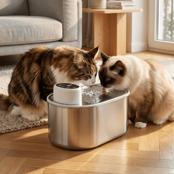 Filtre fontaine chat favorisant hydratation saine et confort urinaire quotidien