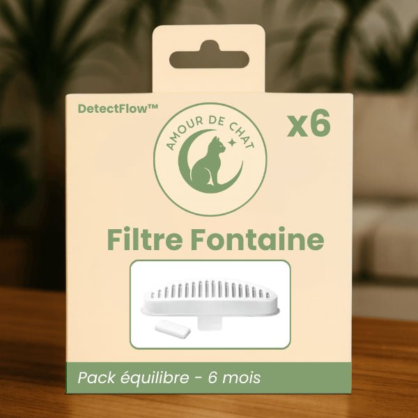 Filtre fontaine chat pack équilibre 6 mois par 6 pour fontaine sans fil DetectFlow™