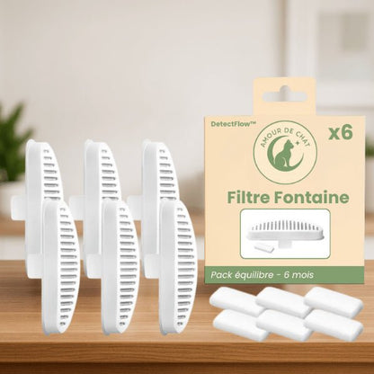 Filtre fontaine chat pack équilibre pour 6 mois fontaine sans fil DetectFlow™