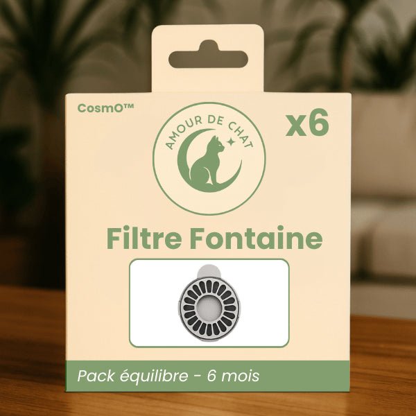 Filtre fontaine chat sans électricité pour 6 mois pack équilibre par 6 pour fontaine CosmO™