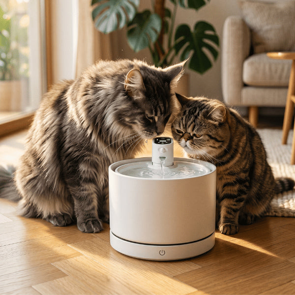 Filtre fontaine chat favorisant hydratation saine et confort urinaire quotidien