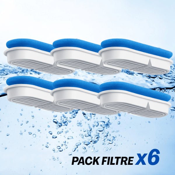 Filtre fontaine eau chat pack équilibre x6 pour eau pure saine et propre Studiofresh™