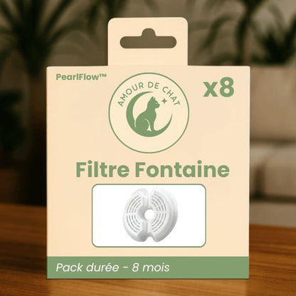 Filtre fontaine eau chat pour 8 mois pack durée par 8 pour fontaine PearlFlow™