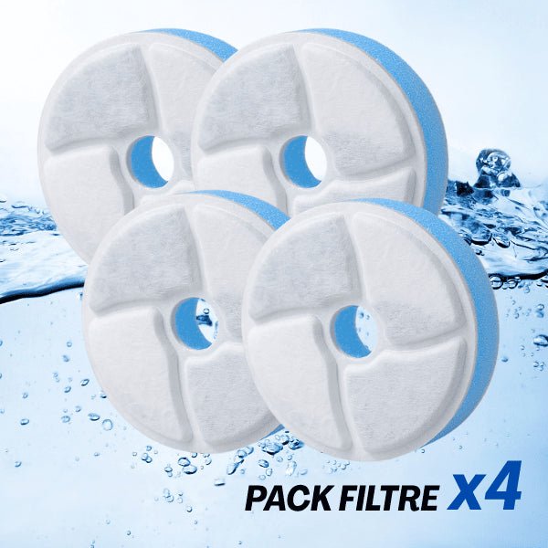 Filtre fontaine eau pour chat pack équilibre x4 eau saine filtrée Hydrox™
