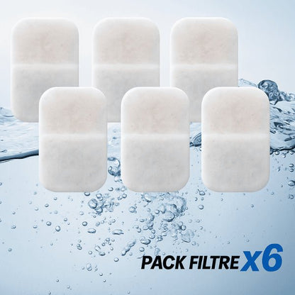 Filtre fontaine pour chat pack x6 eau saine pure Catronic™