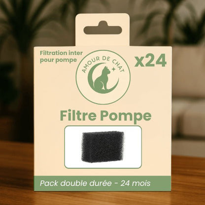 Filtre pompe fontaine chat pour utilisation prolongée 24 mois de tranquillité