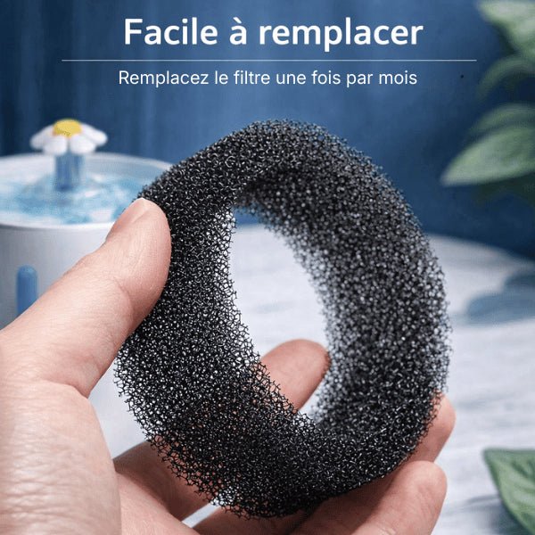 Filtre pour pompe fontaine chat facile à remplacer une fois par mois