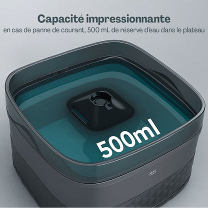 Fontaine a chat pratique grande capacité bol d'eau 500 ml en cas coupure courant Royalis™