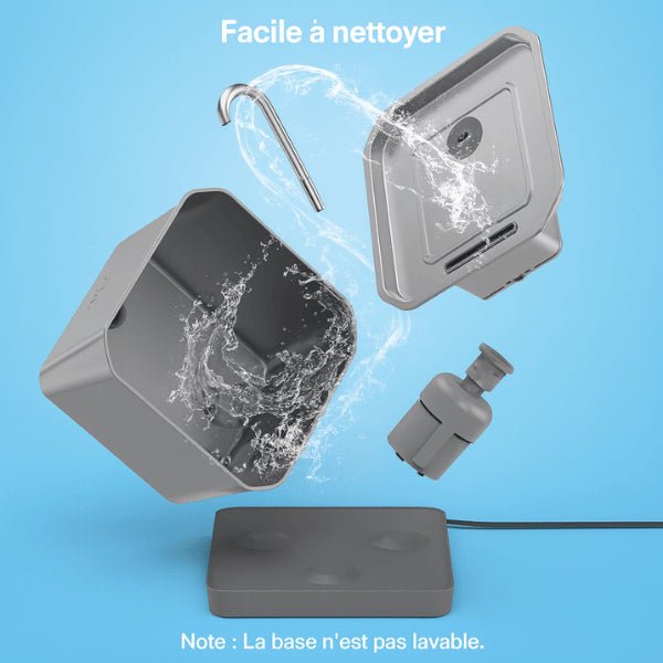 Fontaine à eau chat robinet inox 4 litres grande capacité facile à nettoyer Oconnect™