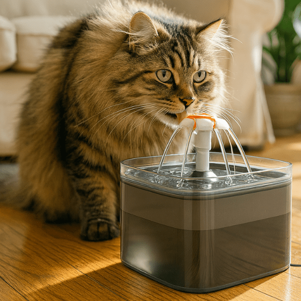 Fontaine a eau chat : sibérien boit abreuvoir fleuron automatique hydratation saine autonome PearlFlow™