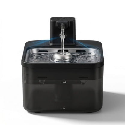 Fontaine à eau pour chat antibactérienne sans fil hygiénique pour hydratation pure et saine