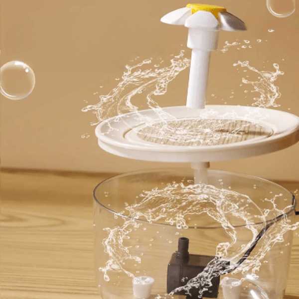 Fontaine à eau pour chat CatDrinker™ bois transparent démontable facile à nettoyer