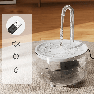 Fontaine à Eau Pour Chat prise usb silencieuse filtrante CatDrinker™ - Amour de Chat