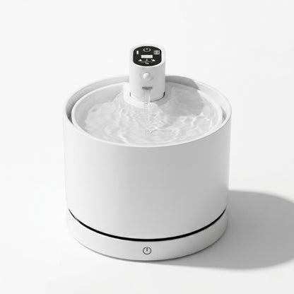 Fontaine à eau pour chat céramique sans fil filtrée hypoallergénique hydratation intelligente tempérée
