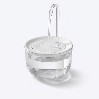 Fontaine à eau pour chat effet robinet naturel stimulant l'hydratation du félin