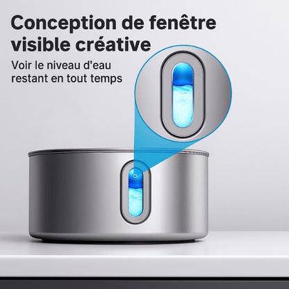 Fontaine pour chat design inox visuel dynamique niveau eau pratique Catronic™