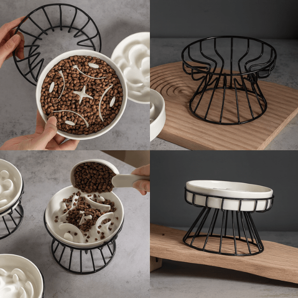 Gamelle Anti Glouton Carrée Labyrinthe 1,2 Litres M-Pets