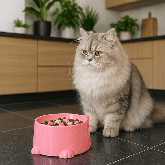 Gamelle anti glouton chat | Croc NoSpeed™ - Amour de Chat