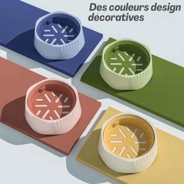 Gamelle anti glouton chat | DoubleTime™ - Amour de Chat