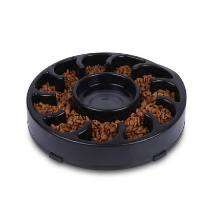 Gamelle anti glouton chat labyrinthe périphérique et eau centrale pour alimentation lente complète