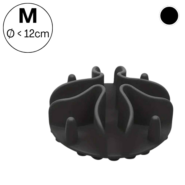 Gamelle anti-glouton chat taille M noir pour intérieure gamelle classique 12 cm BaseBowl™