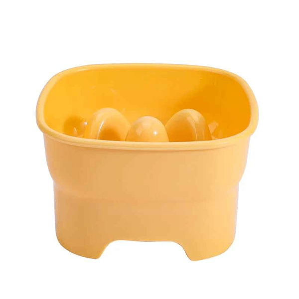 Gamelle anti glouton chaton SavourKitten™ carrée surélevée jaune