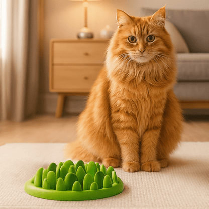Gamelle anti glouton | PurrPause™ - Amour de Chat