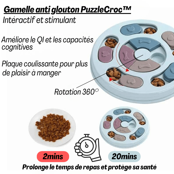 Gamelle anti glouton | PuzzleCroc™ - Amour de Chat