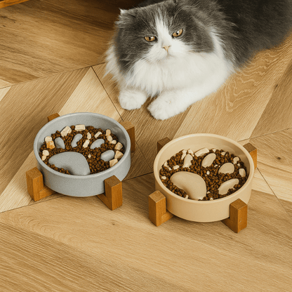Gamelle anti glouton | ZenCroquette™ - Amour de Chat
