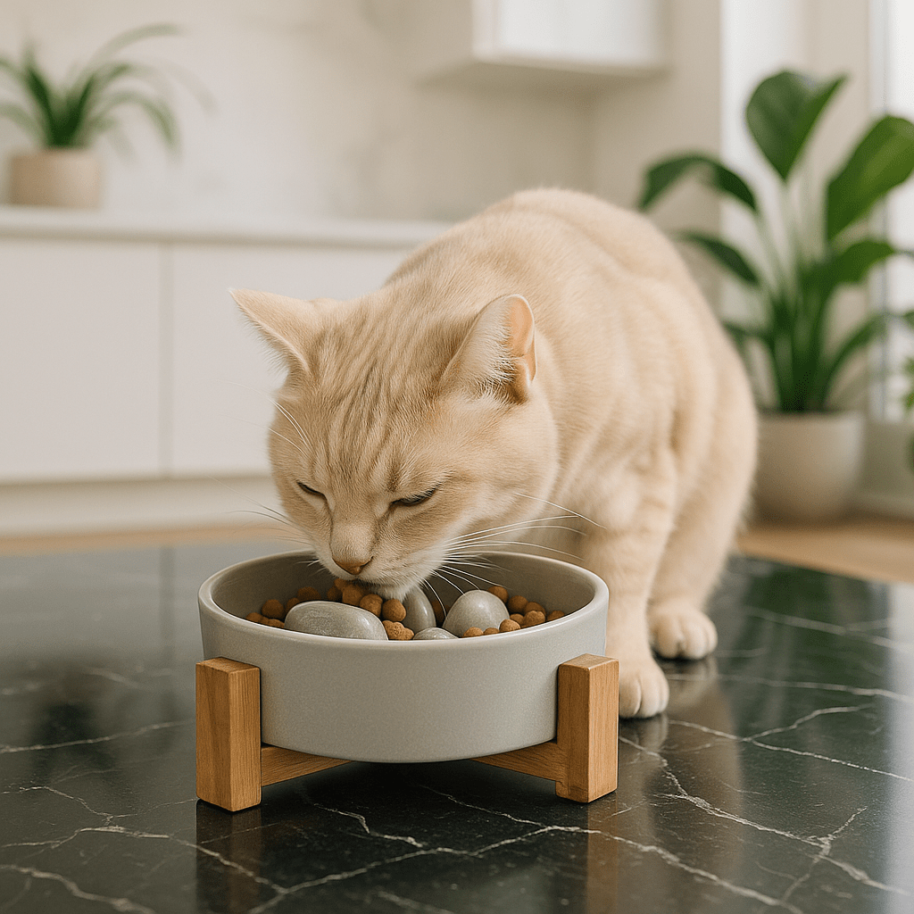 Gamelle anti glouton | ZenCroquette™ - Amour de Chat