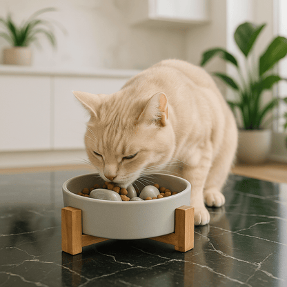 Gamelle anti glouton | ZenCroquette™ - Amour de Chat