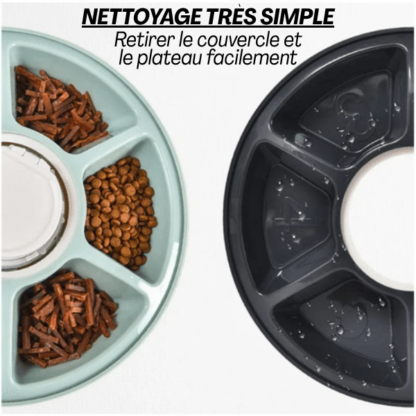 Gamelle automatique chat sans fil démontable nettoyage gamelle plateau très simple - Feeder 600 Cat™