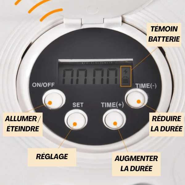 Gamelle automatique chat sans fil témoin batterie longue durée boutons réglage - Feeder 600 Cat™