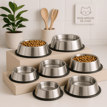 Gamelle chat | Croc Inox™ - Mon Amour de Chat