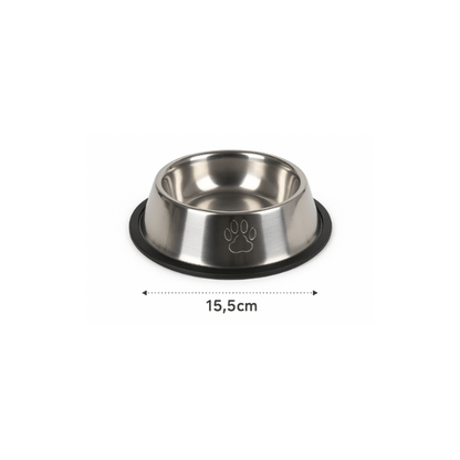 Gamelle chat inox antidérapante 15.5cm Croc'Inox™