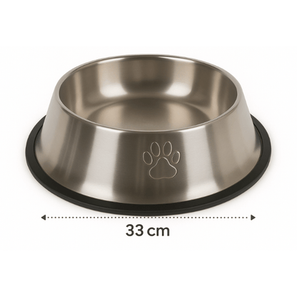 Gamelle chat inox antidérapante 33cm Croc'Inox™