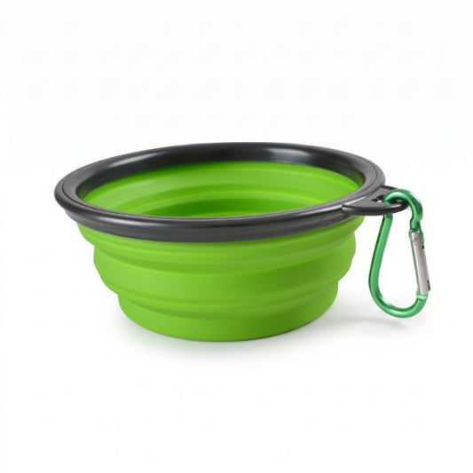 Gamelle chat pliable en silicone pratique pour voyager et transporter le chat pour son alimentation