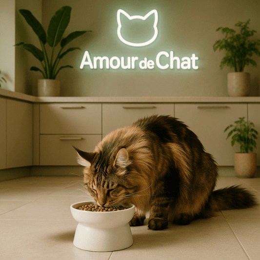 Gamelle chat surélevée | Bol Purrfect™ - Amour de Chat