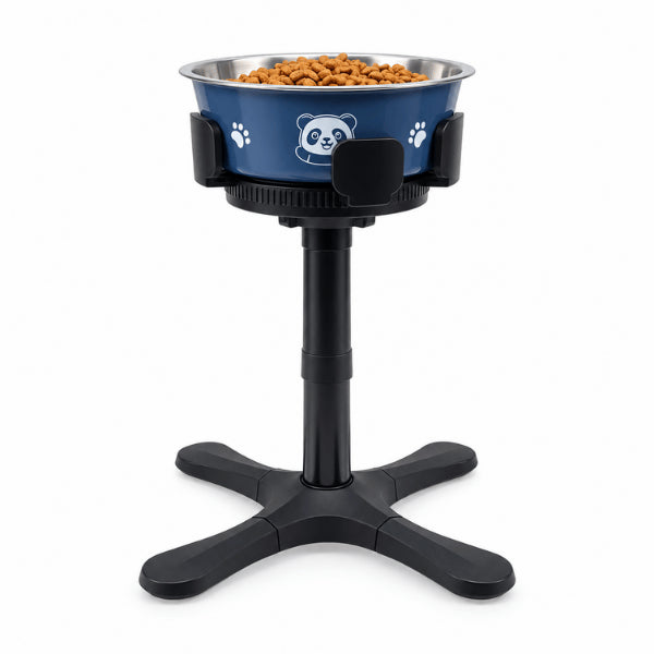 Gamelle chat surélevée réglable en hauteur avec bol inox pour repas confortable